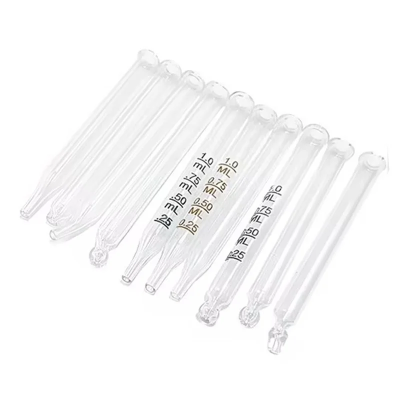 HENGLV 30ml 1oz Matte Glass Essential Oil Serum Bamboo Dropper Bottle With Pipette 3ml 5ml 10ml Glass Bottles Pipette Wide