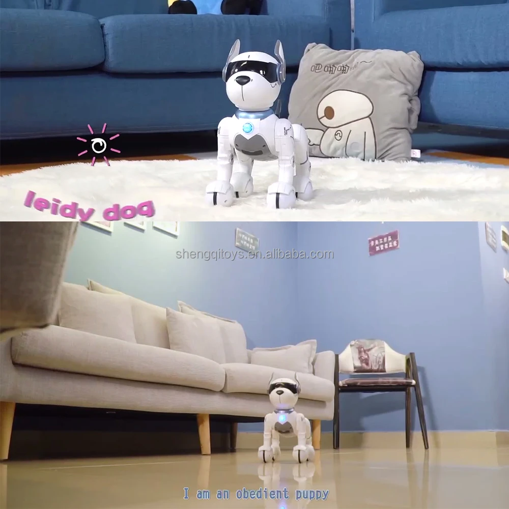 Lucky Toys Programmable Robotic Dog Toy  Remote Control Pet with Touch Function Voice Control for Kids