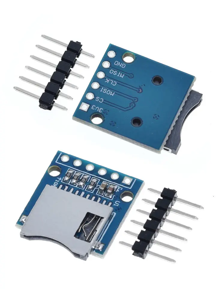 Sd-Плата расширения для хранения Mini Sd Tf-карт модуль защиты памяти интерфейс SPI со штифтами