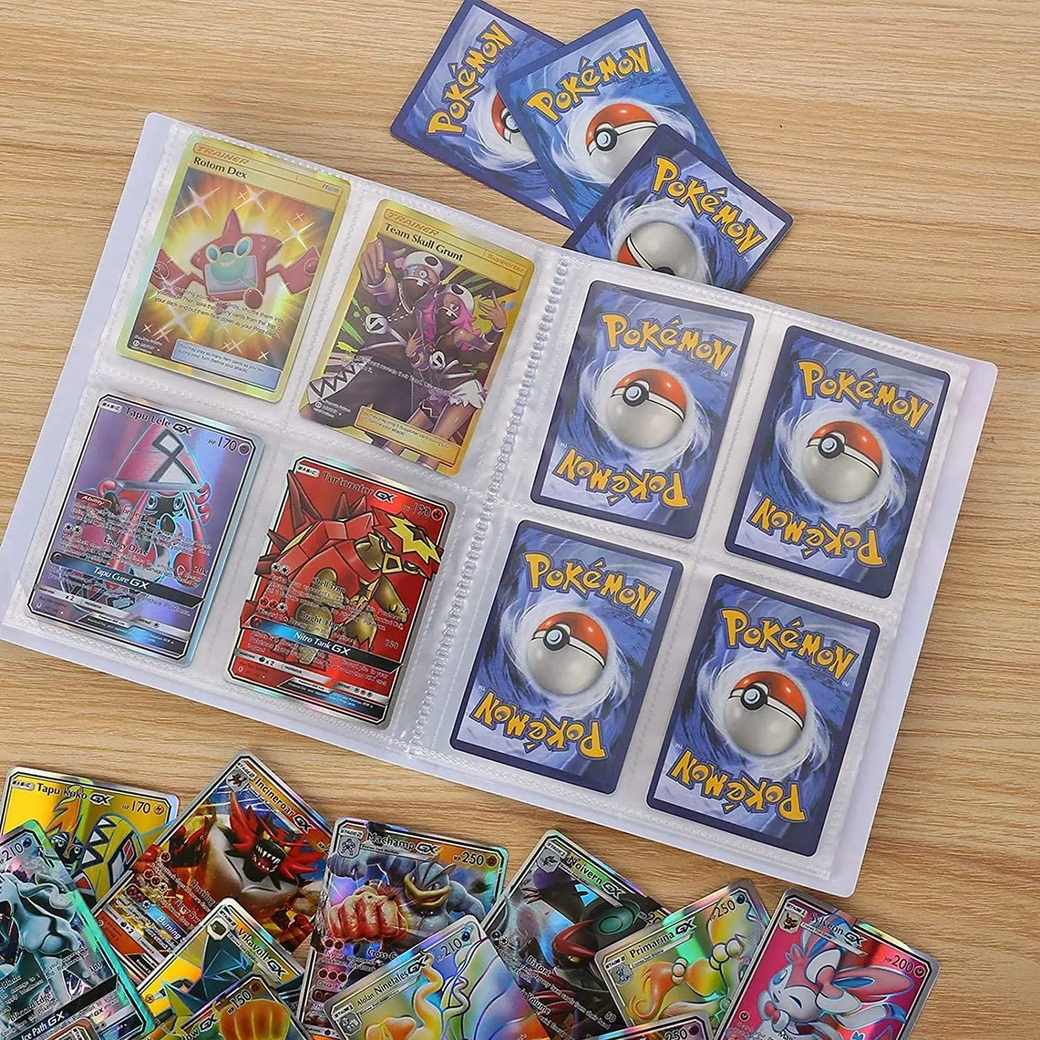 Альбом для карт книга с мультяшными персонажами TAKARA TOMY аниме новая игра карта VMAX GX EX держатель