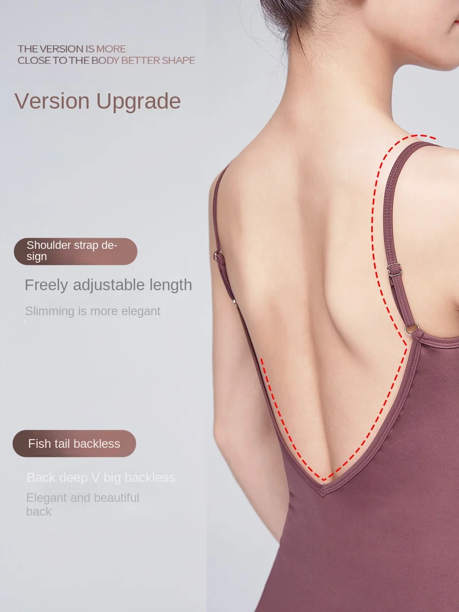 Ballet practice clothes female halter jumpsuit summer adult arts and crafts dance clothes gymnastics clothing