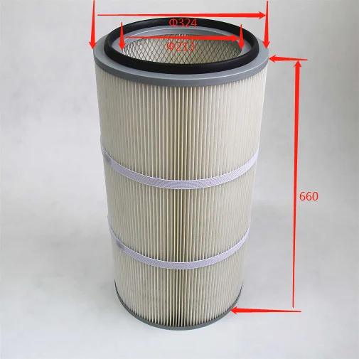 Dust Removal Machine Polyester Media Filter Cartridge Dust Clean Equipment Powder Coating Air Filter
