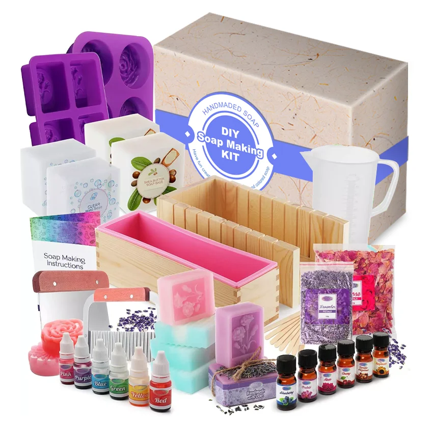 2024 принимаем изготовленный на заказ набор ручной работы для изготовления мыла с силиконовой формой идеальный подарок женщин и взрослых
