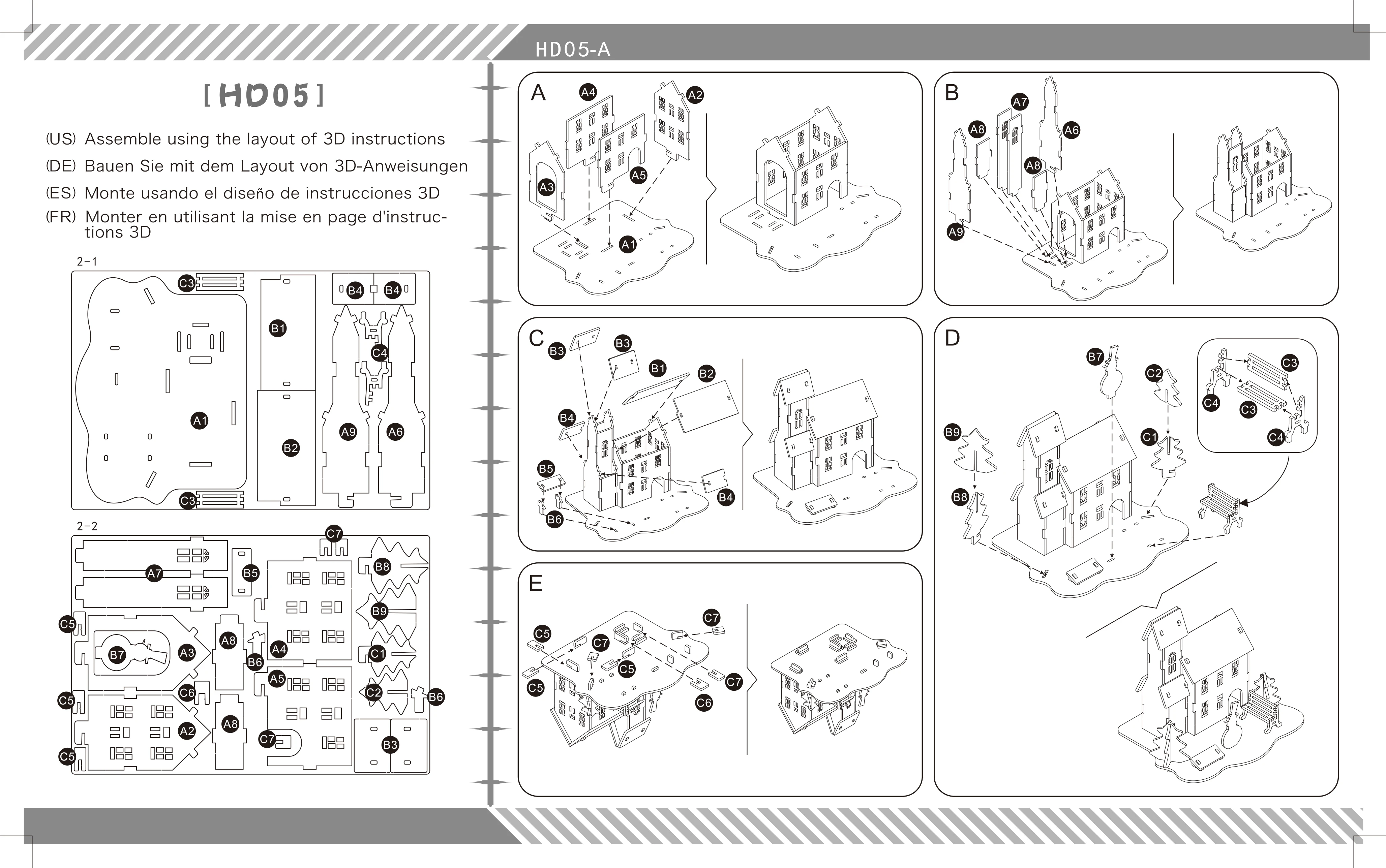 2024 customized Creative Home Decorative Price Personalized Puzzle Hot Selling Puzzle DIY 3D Wooden Toys for Kids
