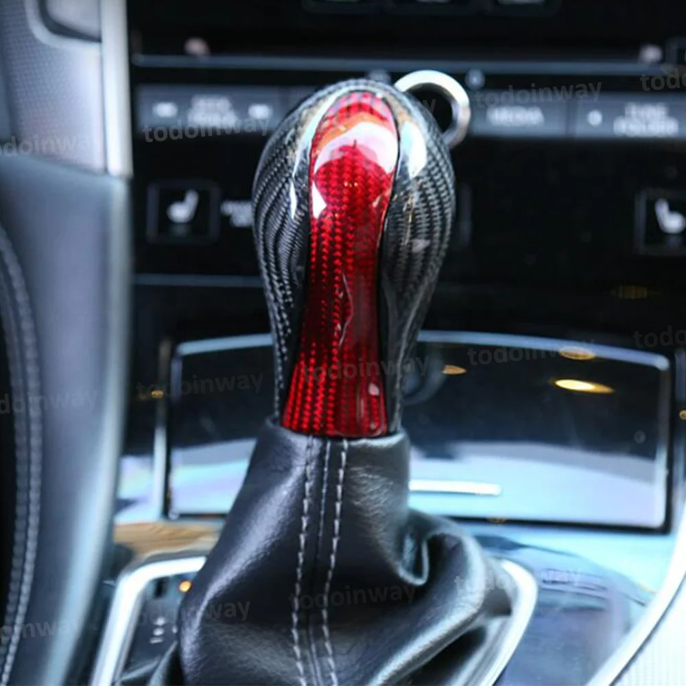 carbon fiber gear shift knob handle ball for Infiniti G37 G25 FX35 FX37 Q40 Q50 Q60 QX70 QX80 tuning interior accessories