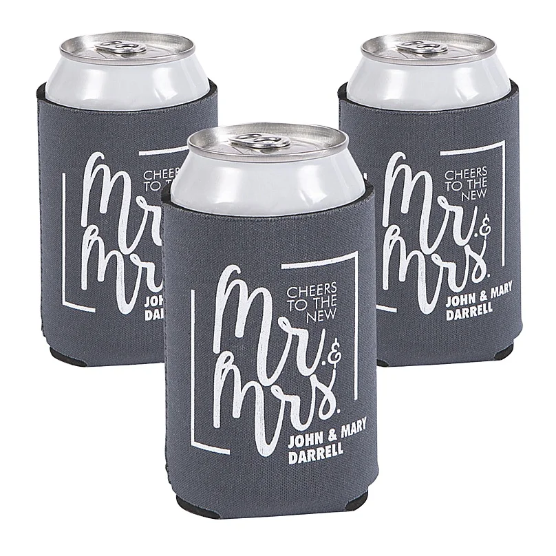 Wholesale Custom Neoprene Foam Custom Beer Can Koozy Insulated Neoprene Slim Can Cooler