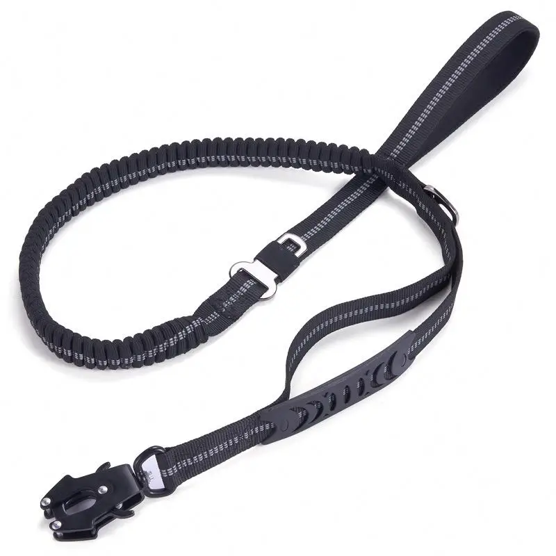 Dog Traction Rope,Reflective Dog Leash Reflective Dog Leashes with Retractable Elastic Running Waist Bag Belt/