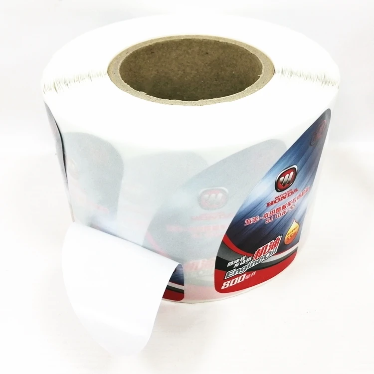 Custom Waterproof Strong Adhesive Sticky Paper Label Motor Engine Oil Label Sticker Printing