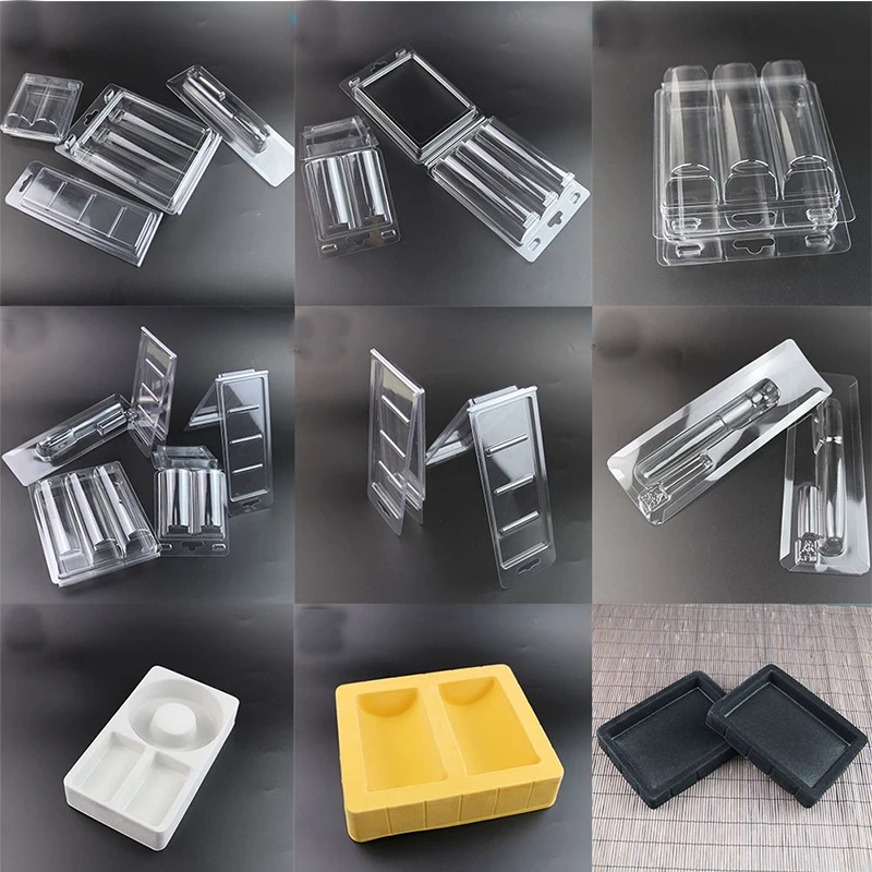 BF Transparent Package Plastic Tray Small Cheap Custom Card Clamshell Blister Packaging Lipstick Sample