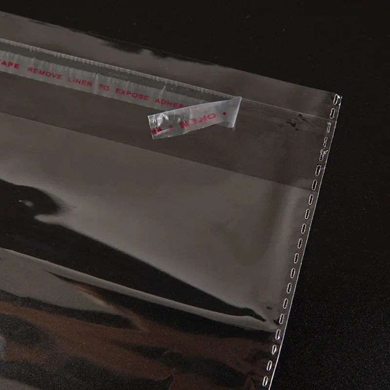 Custom Printed Biodegradable Large Sealing Opp Clear Cellophane Self Adhesive Opp Plastic Bag