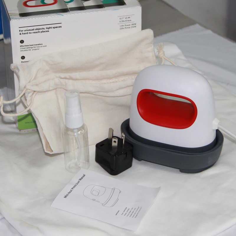 Hot selling mini portable heat press machines for hat and clothes