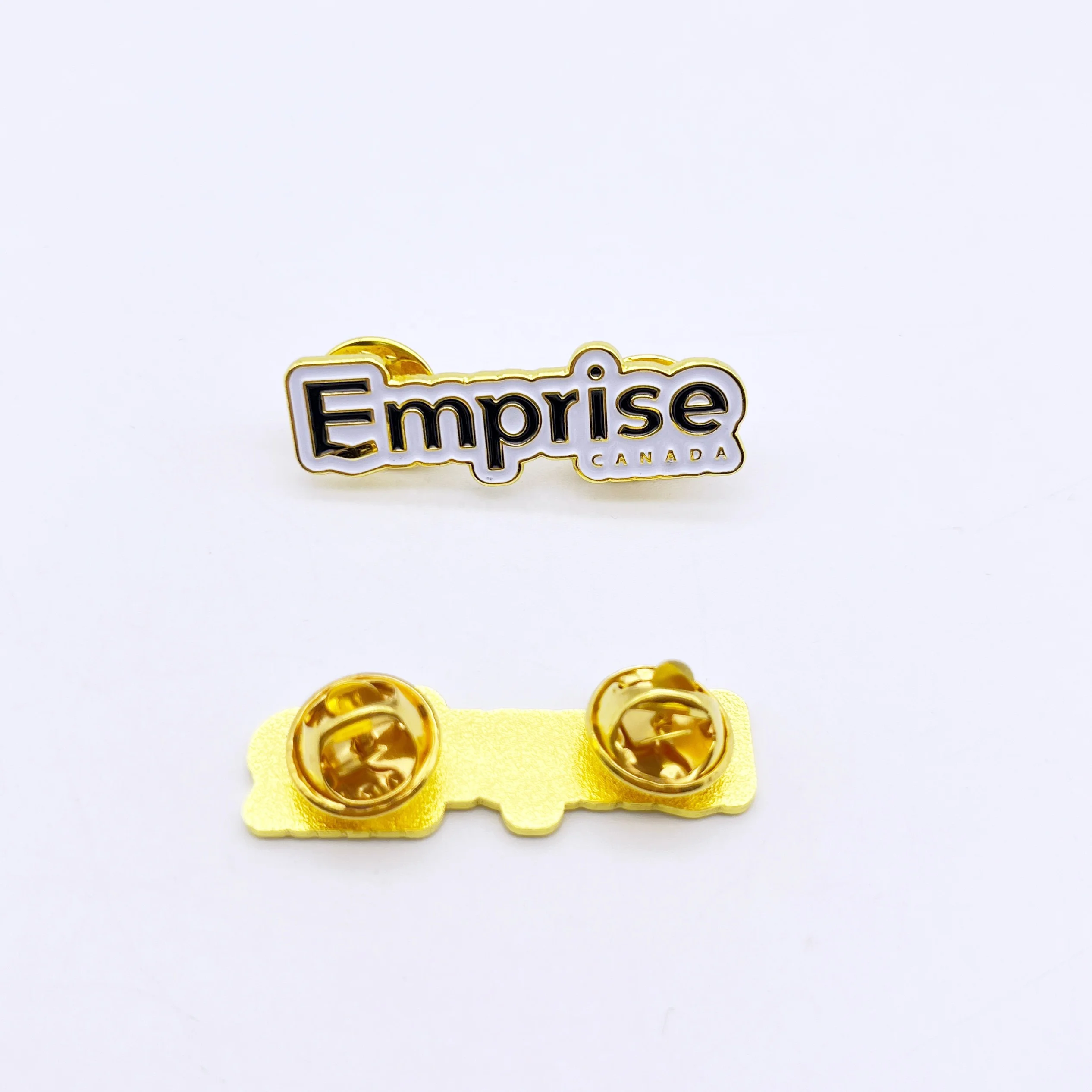 Soft Enamel China Products With Butterfly Clutch Metal Pin Triangle Button Badge JO-TC-19