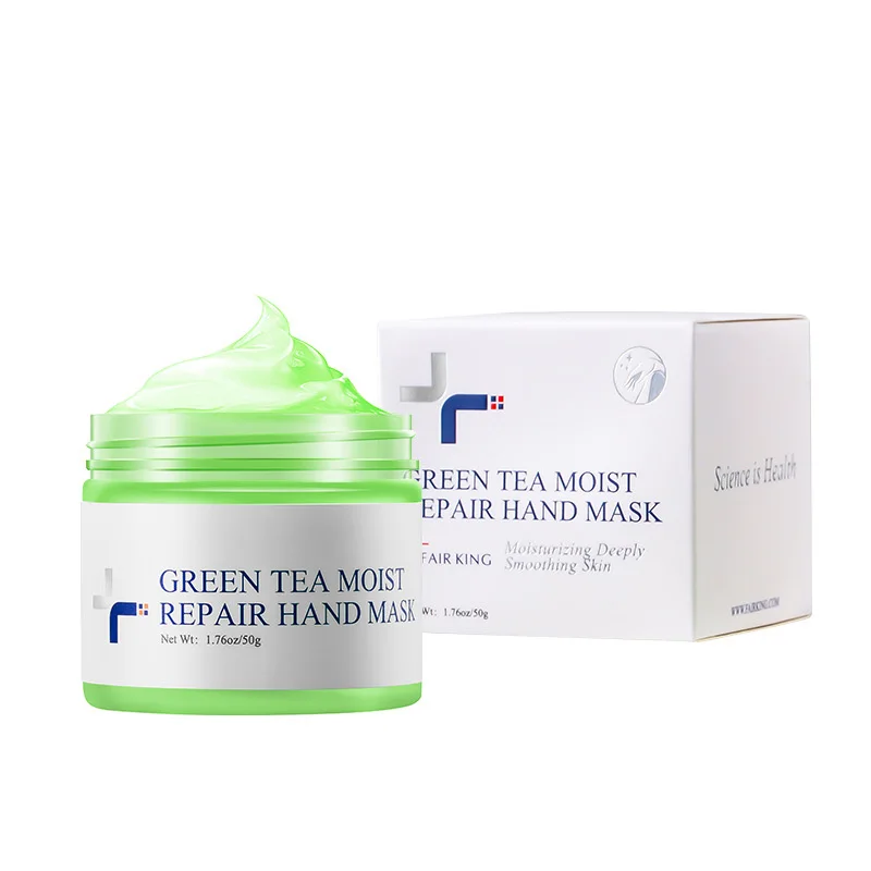 Wholesale Fair King Moisturizing Lock Water Nourishing Repairing Green Tea Hand Cream Mask