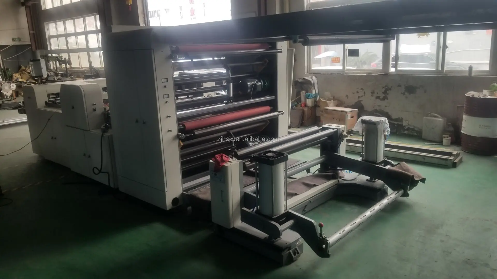 HQJ-1400D Double roll A3 A4 office print paper sheet cutting and auto conveyor machine