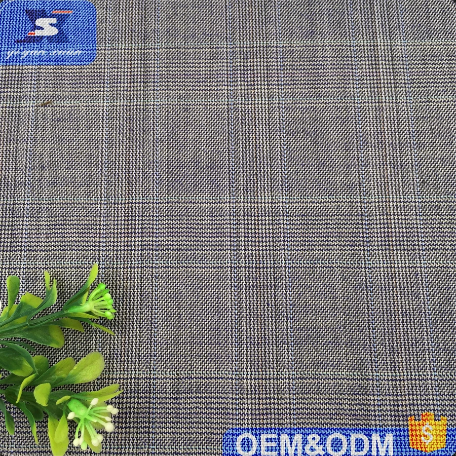 Поставщик 100% шерсти, импорт из австралии, 100% шерсти, итальянские клетчатые брюки для мужских костюмов, высококачественные костюмные ткани