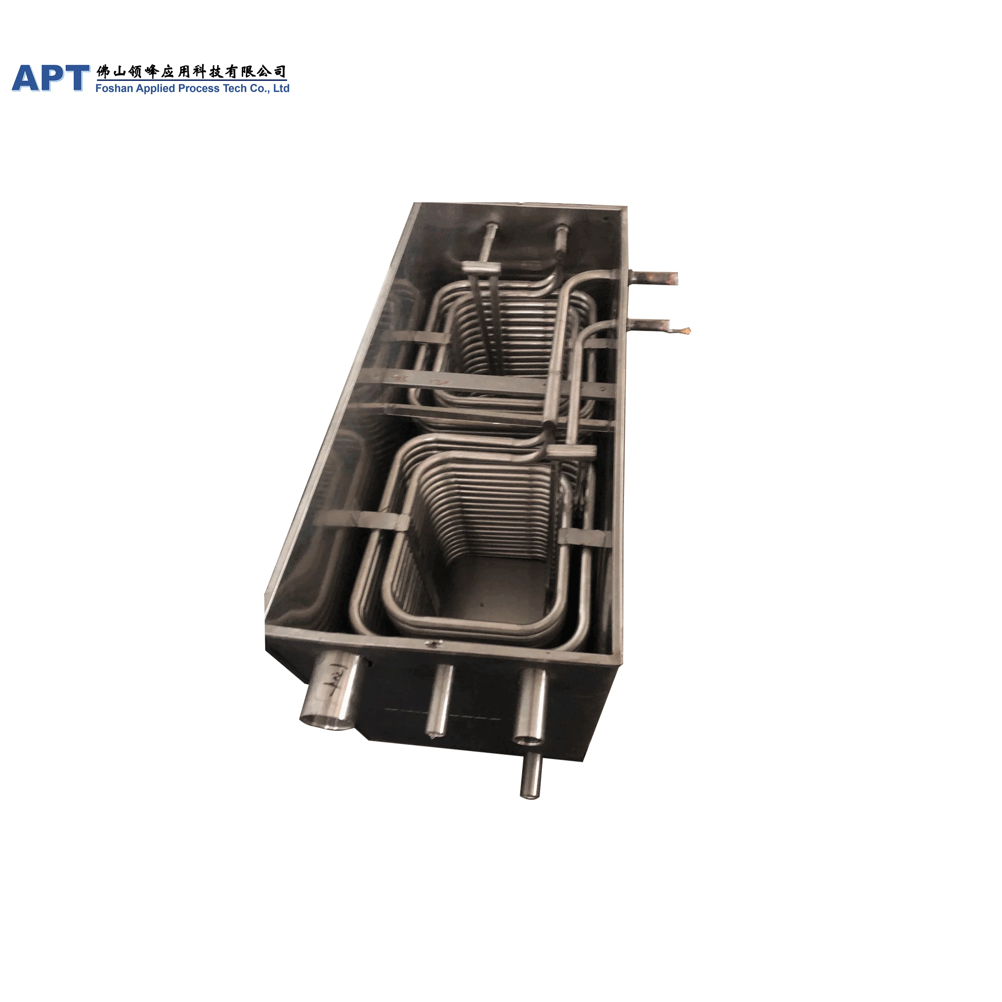 
APT 17.5KW food grade safety stainless steel coil beer heat exchanger with water tank 