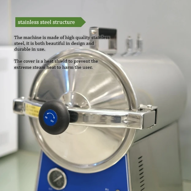 16 L Lab table top steam sterilizer medical sterilization for surgical instrument Sterilize bottles using an autoclave device