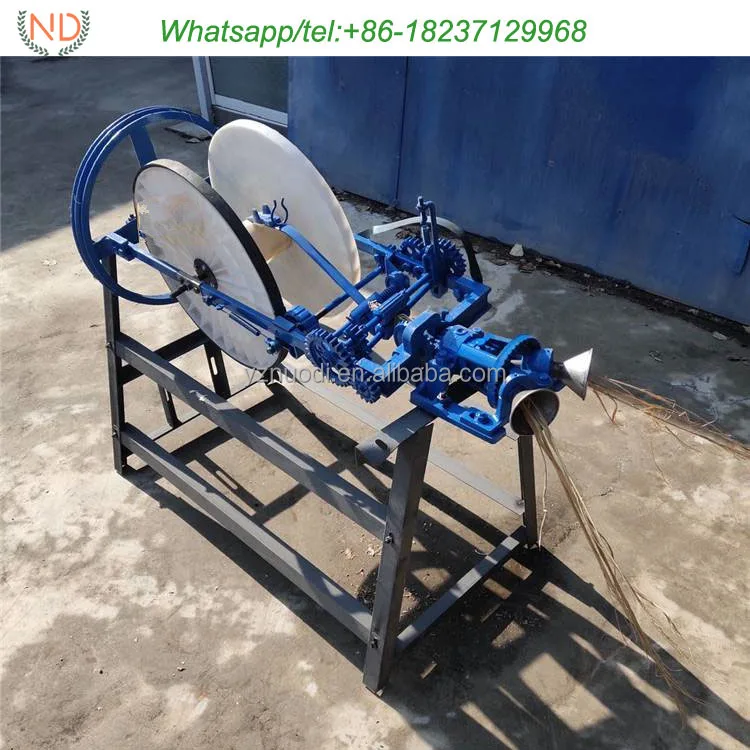 automatic wheat straw rope spinning braiding machine coconut coir rope making machine