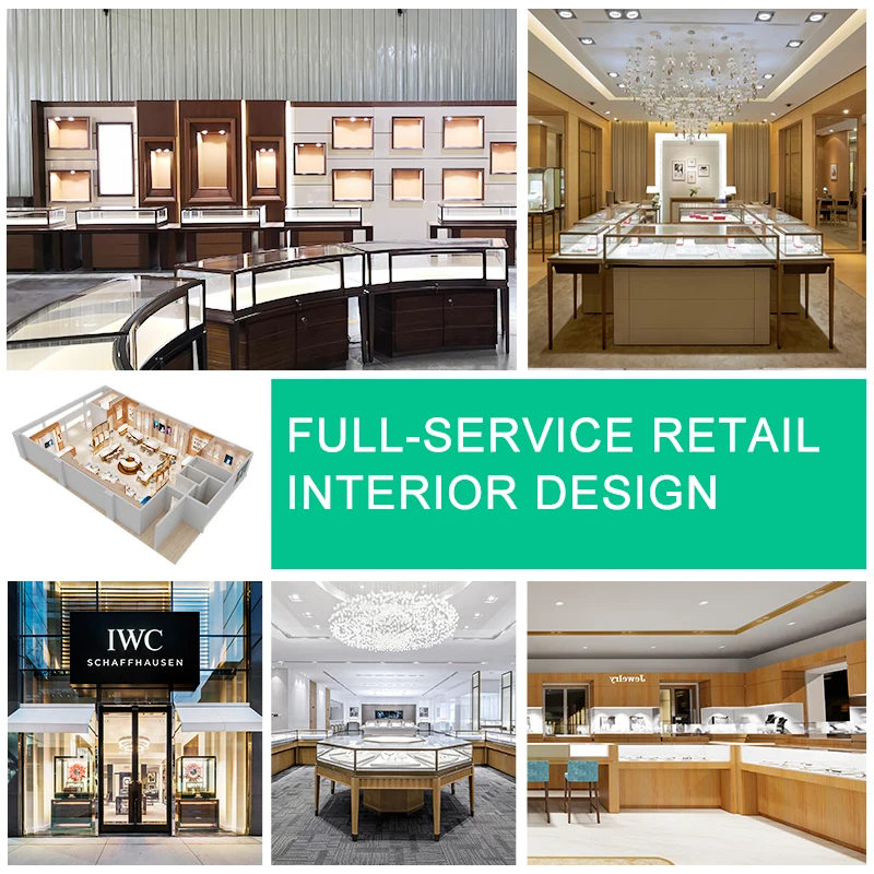 Different Jewellery Showroom Designs Shop Counter Jewelry Glass Display Showcase Jewelry Store Furniture