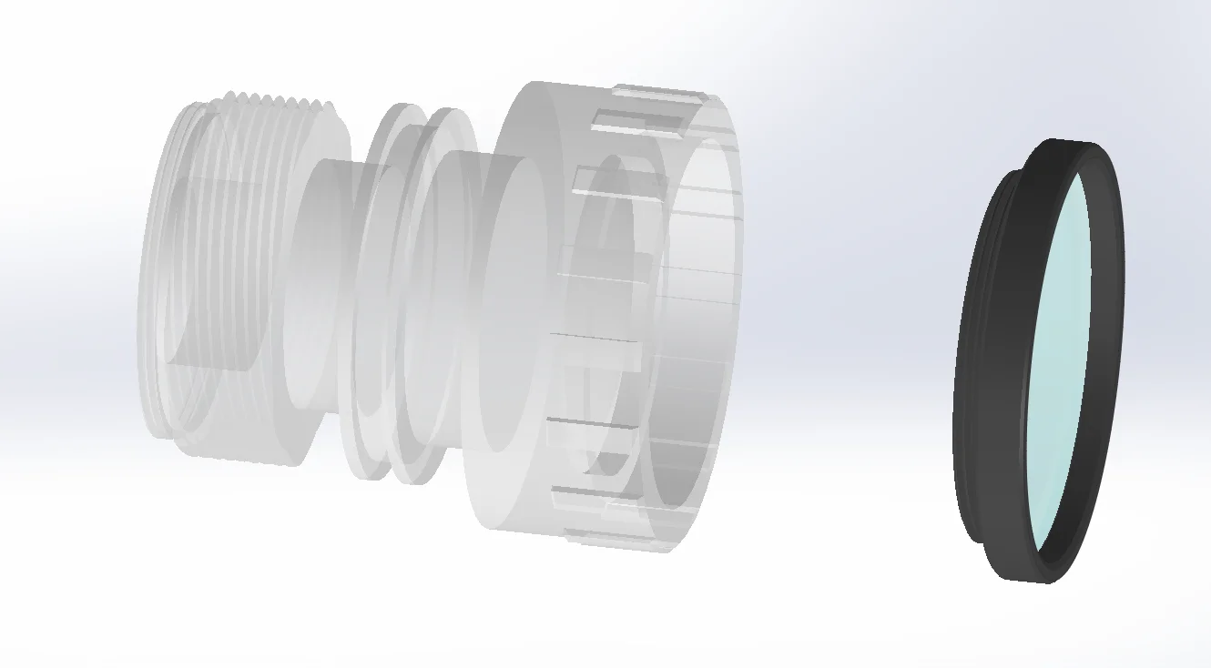 PVS14  PVS31 Objective Lens Sacrificial Window Protector Cover  Night Vision tube Monocular Protectors