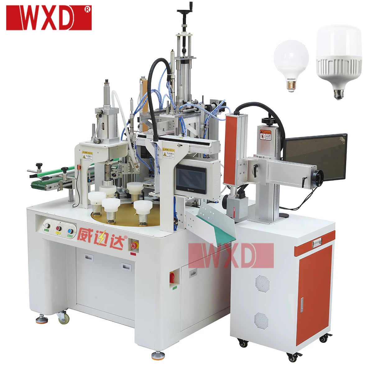 Semi-automatic bulb assembly machine small machine for making round lamp shade Suitable for E27 lampshade manufacturing
