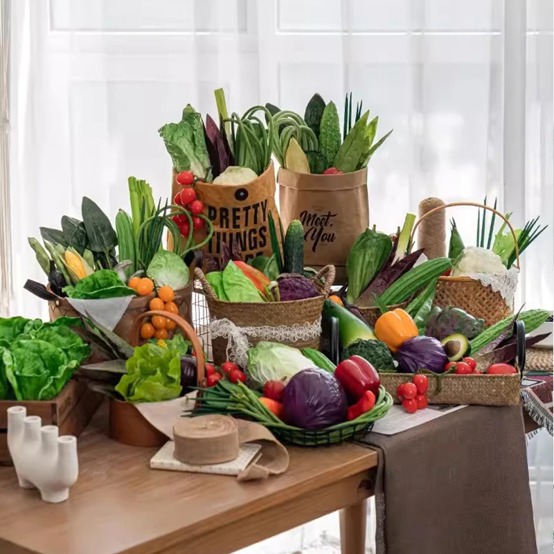 Wholesale Props Studio Shooting Props Window Display Cabbage Vegetable Model Simulation Vegetables