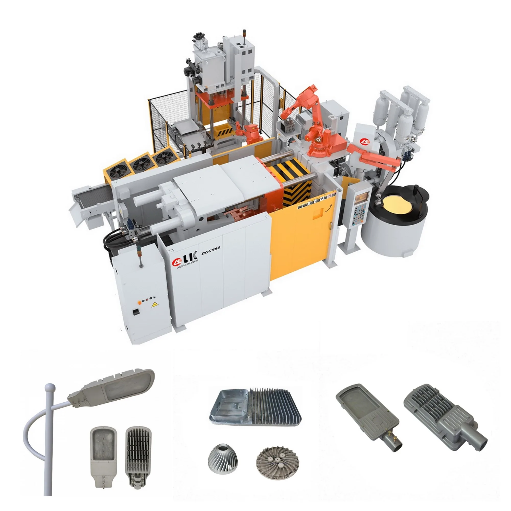 100w 150w 200w Led Street Lighting Aluminium Die Casting Housing Making Machine