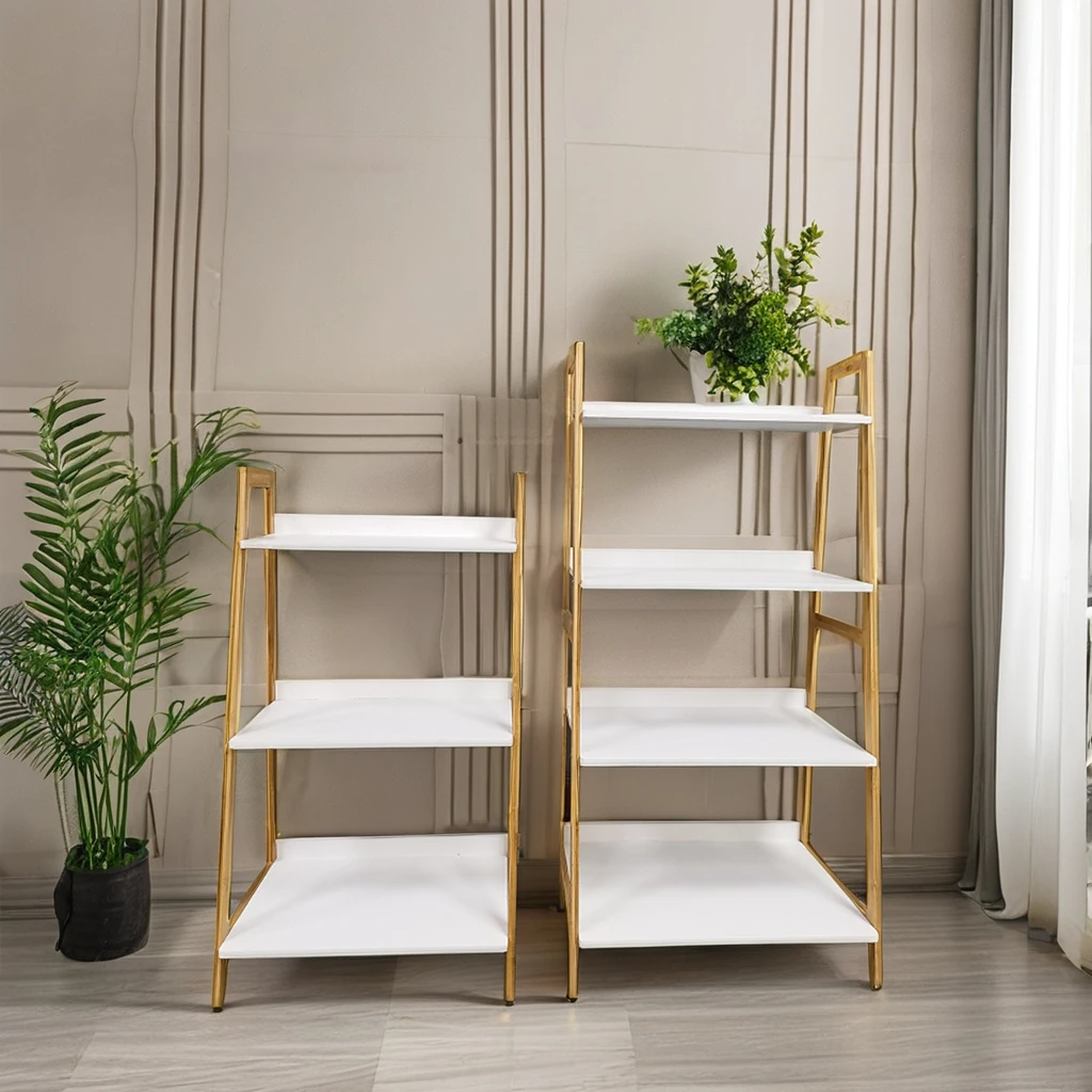 XZ-24514/XZ-24515-Floor simple living room creative storage shelf Bedroom trapezoidal shelf multi-layer storage shelf bookcase