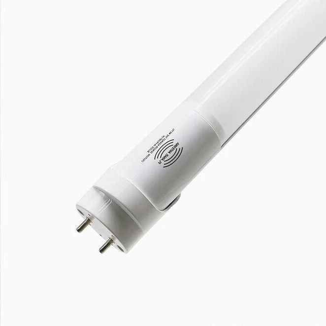2024 Hot Sale High Quality 0.9m 1.2m 1.5m 18w PF0.5 IC Driver Microwave LED Tube Glass PC T8 LED Light Tube for Parking Lot