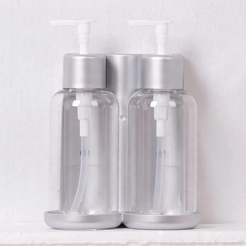 China Factory Price Customized Box Logo Packing Graphic Technical   Double Soap Dispenser Pumps Black For Hotel