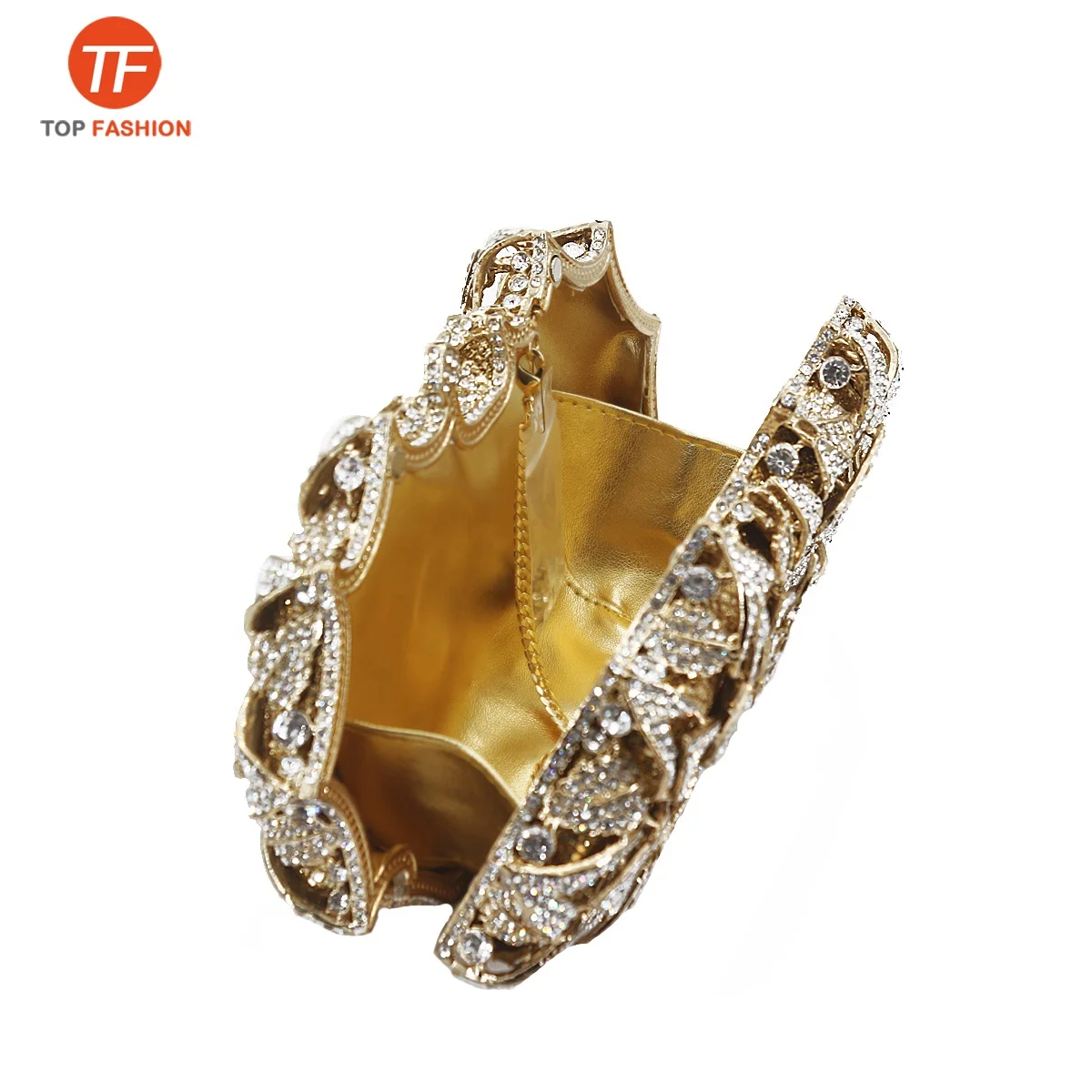 Factory Wholesales Designer Flowers Crystal Rhinestone Clutch Purse Formal Clutch Evening Bag Party Handbag