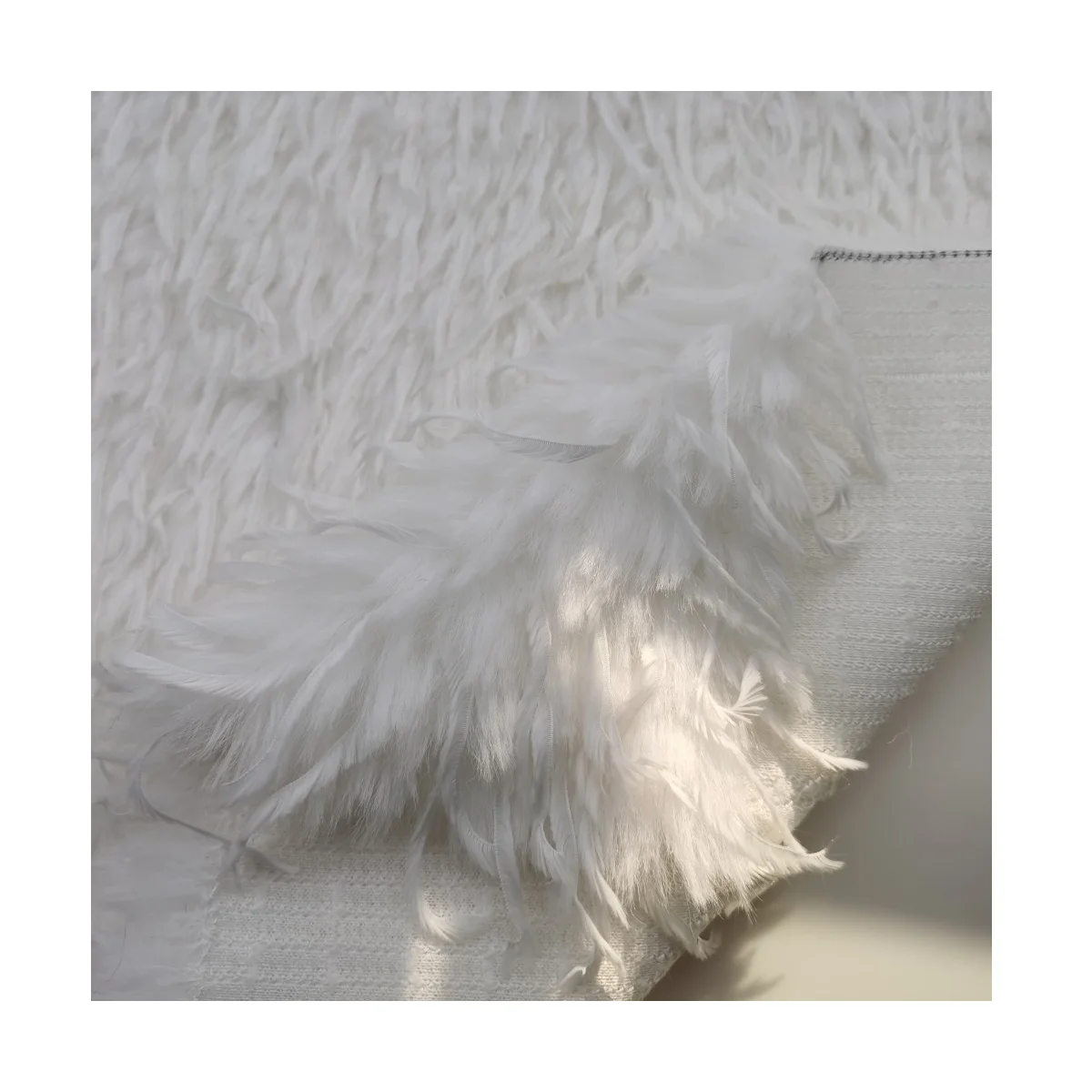 Beautiful Tuscany Mixed with Feather Faux Fur for Garment/ Car/ Home Textile