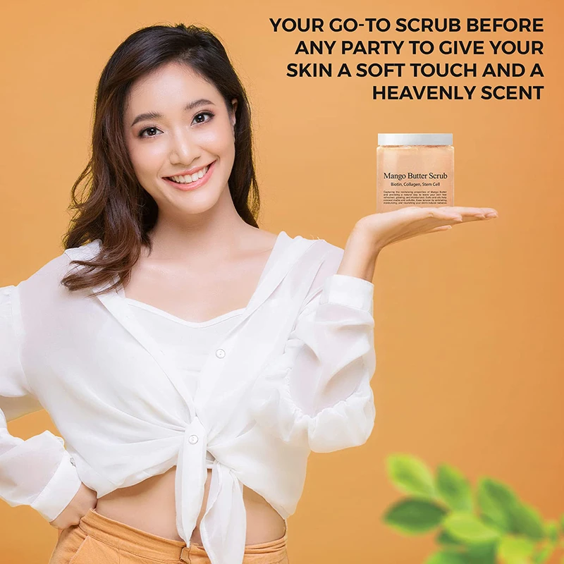 Wholesale Custom Logo Natural Bath Cleansing Whitening Organic fruit  Body Scrub For Hair