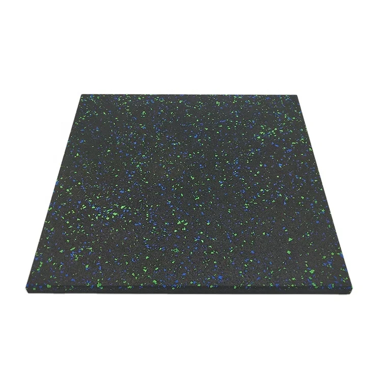 Эластичная резиновая напольная плитка для тяжелой атлетики, резиновый напольный коврик для тренажерного зала с гранулами EPDM