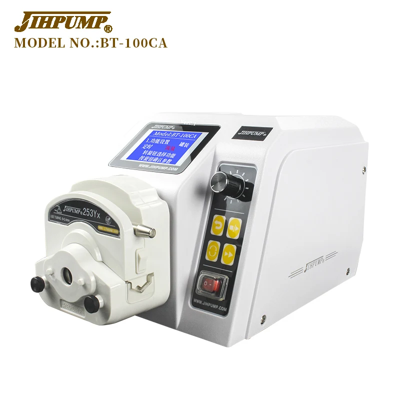 JIHPUMP 100 110v 220v Small Dual Dispensing Peristaltic Pump for Filling Machine Water Liquid Dosing Hose Pumps Market Price
