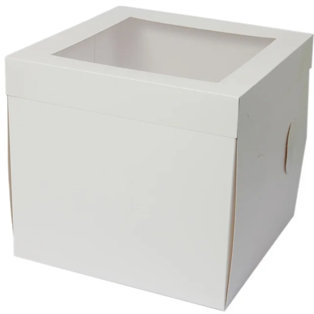 white weeding cake box 12x12x6 inch plain white cake box 12 inch cake boxes