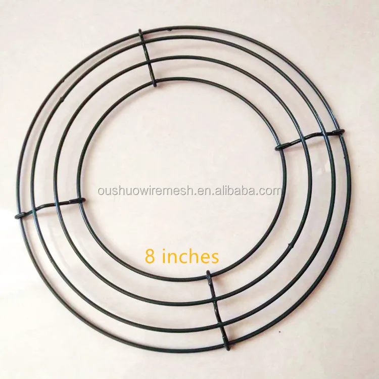 4 круга 8 дюймов металлическая проволока венок рамка для рождественской двери и украшения окна