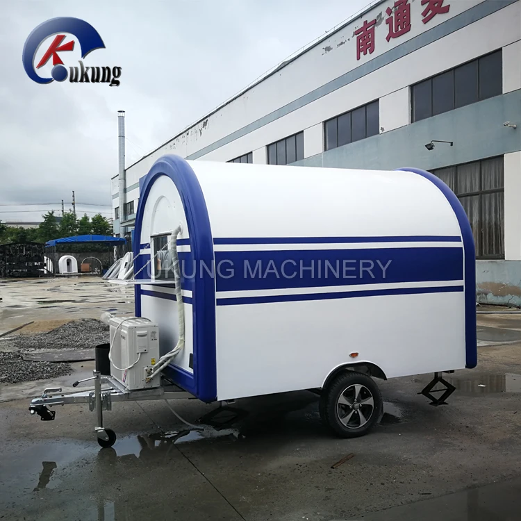 UKUNG American style fast food trailer for sale, fiberglass mobile catering truck for USA market