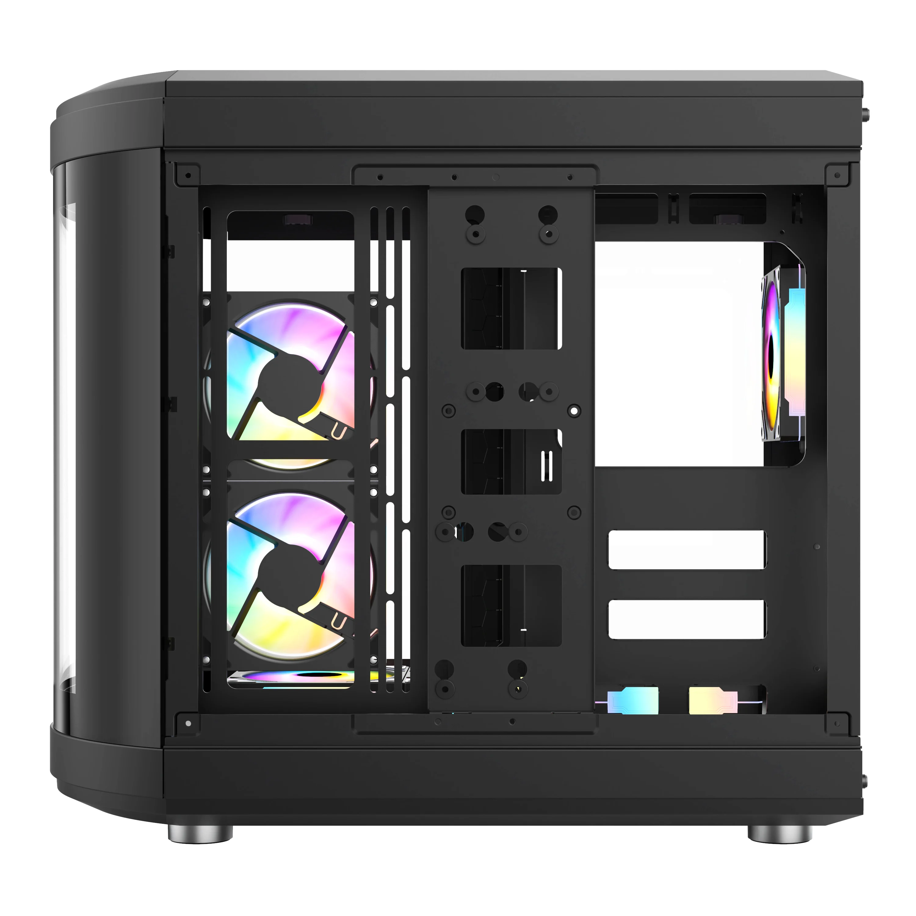 supports vertical of graphics card Gaming Computer case