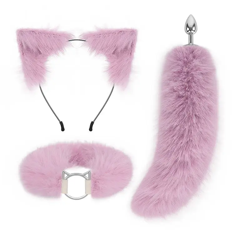 Wholesale New Style Cosplay Masquerade Costumes Girls Plush Animal Comfortable Fur Cat Dog Fox Tail Anal Butt Plug