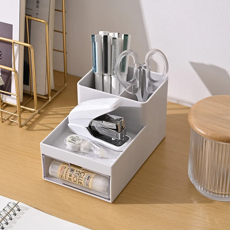 29779 Modern Simple office desktop storage box plastic student dormitory stationery storage box office desk drawer pen holder