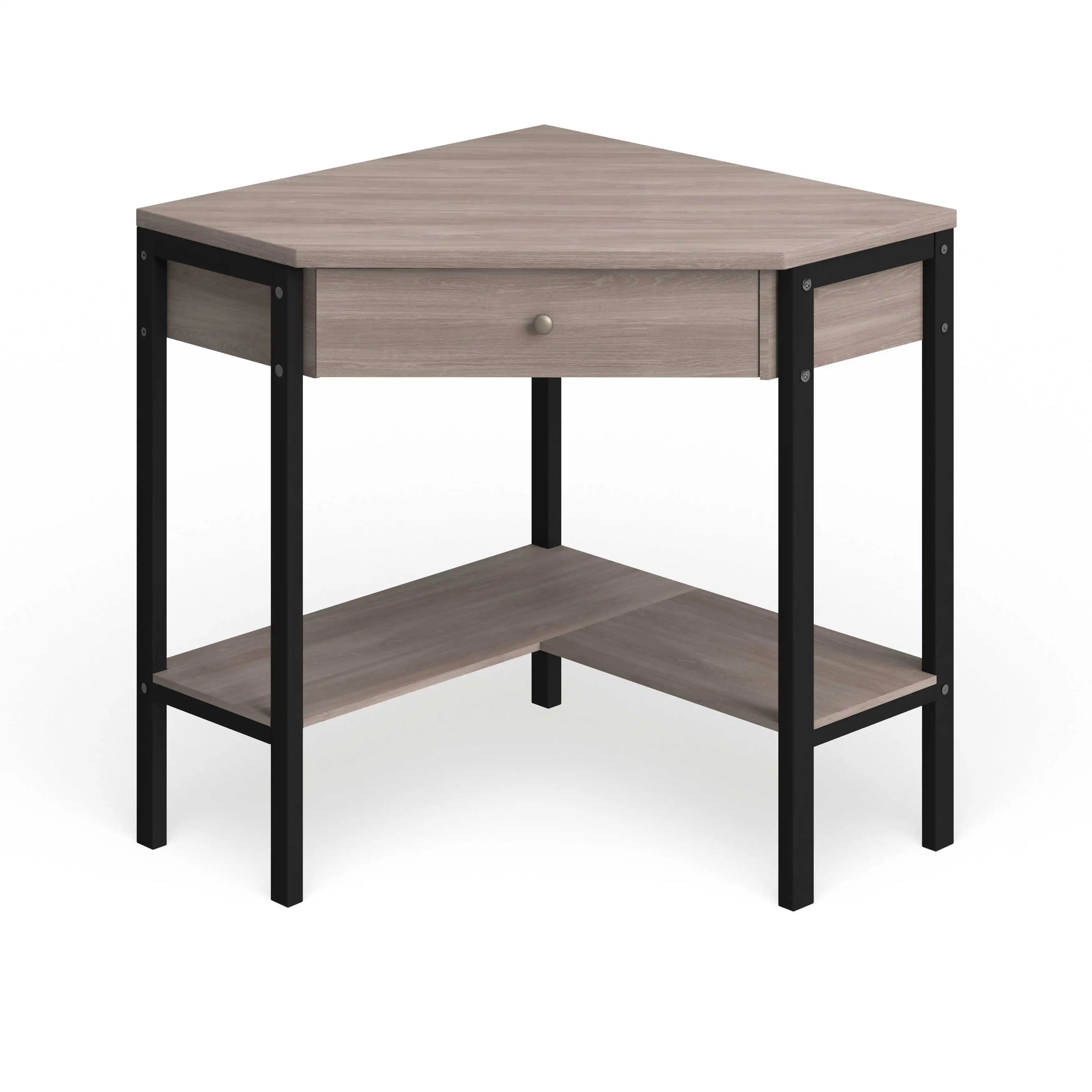 Wholesale MDF top table corner office desk computer table with metal frame