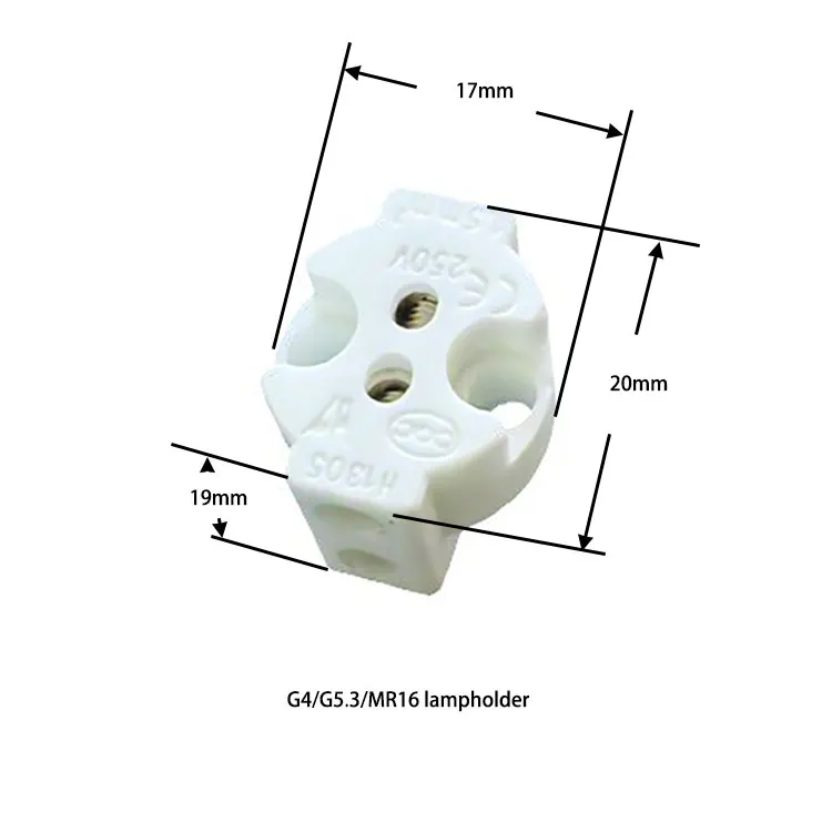 Fix Wire with Screw  G5.3 and G4 Socket Lock Wire Lamp Holder