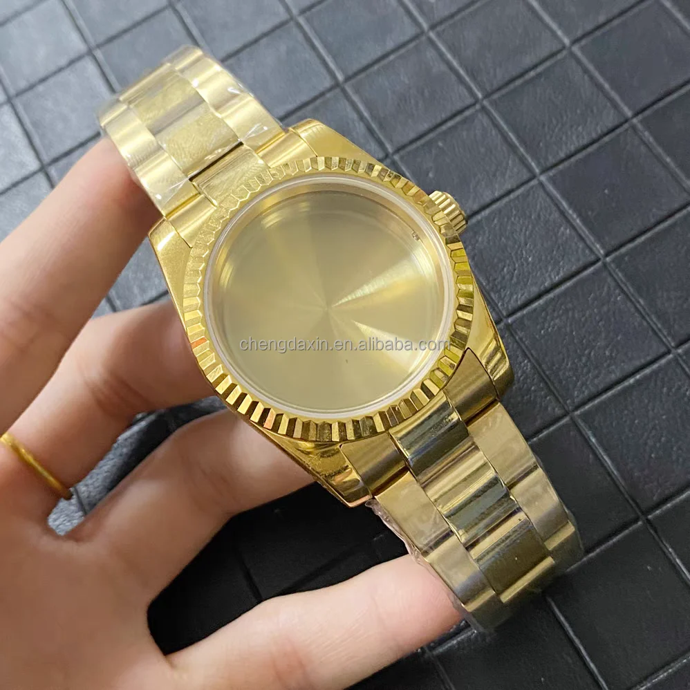 NH36/39mm 904L Stainless Steel Watch case With Strap Bracelet for NH35/36 Movement Zoomer Men SEI-KO Seik-o MOD KIT