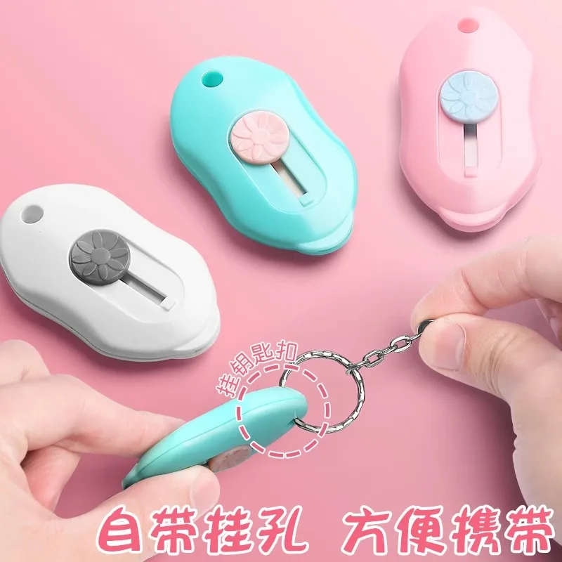 M&G Mini Retractable Utility Knife Case Colorful Slide Open Paper Cutter for DIY Crafts Letter Opener for Pocket Use