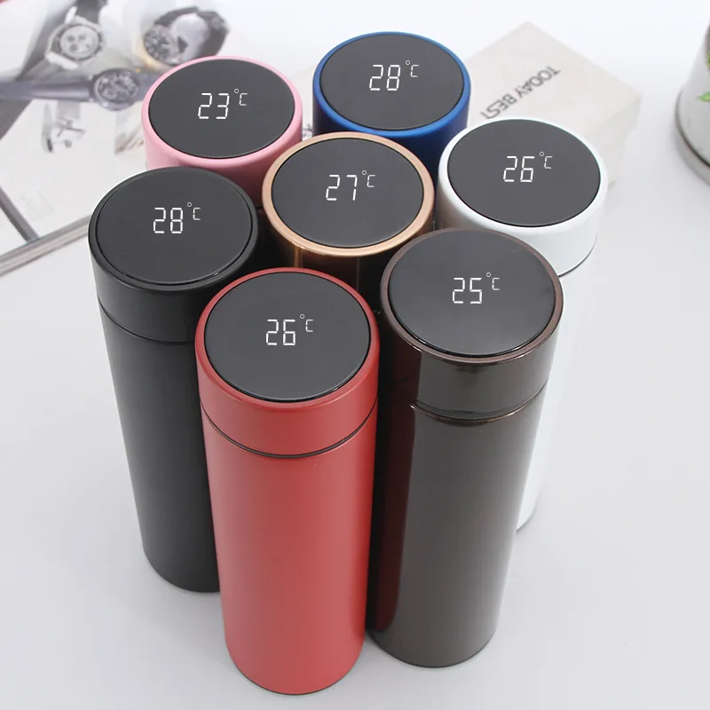 termo Smart LED Temperature Display Metal Insulation Water Bottles Stainless Steel Intelligent Vacuum Flask