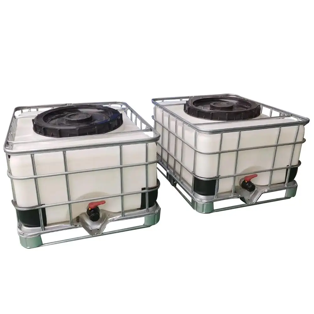 1000l used ibc tank water tank in cage