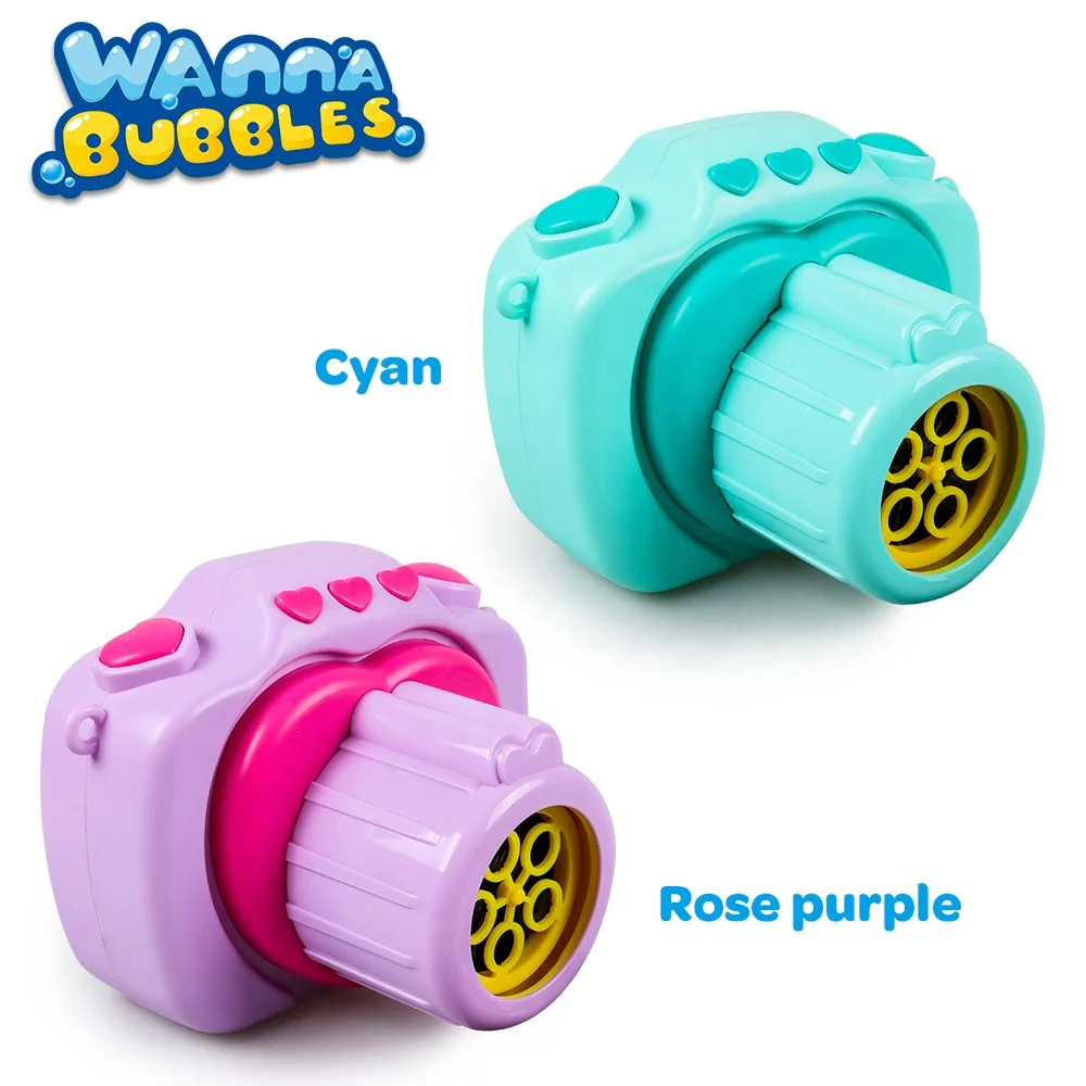 Automatic B/O Soap Bubble Camera kids toy music camera bubble machine