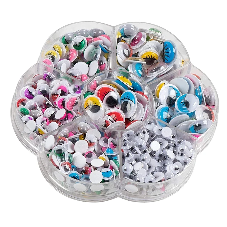 Пакет YM Googly Eyes 500, клейкие очки с чехлом для самостоятельной сборки
