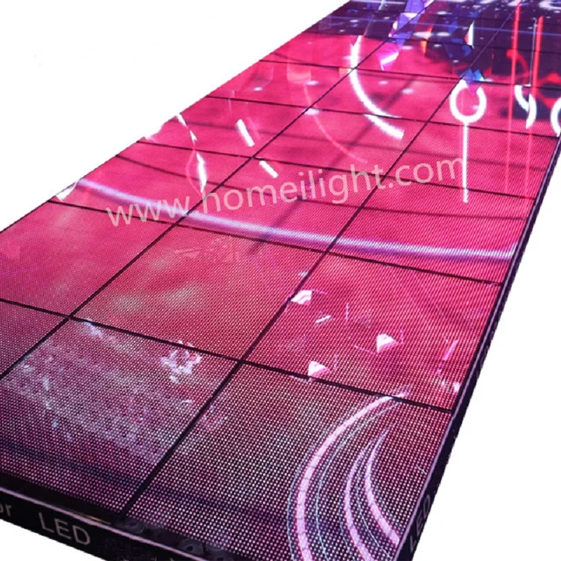 New Arrival P7.75mm RGB Color Dance Floor LED Screen Display Lighted LED Dancefloor for Wedding Party Stage